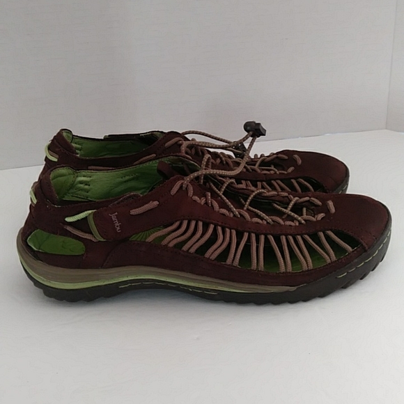 Jambu So Cal Water Savvy Leather Sneakers 9.5M Brown Green - Picture 1 of 15